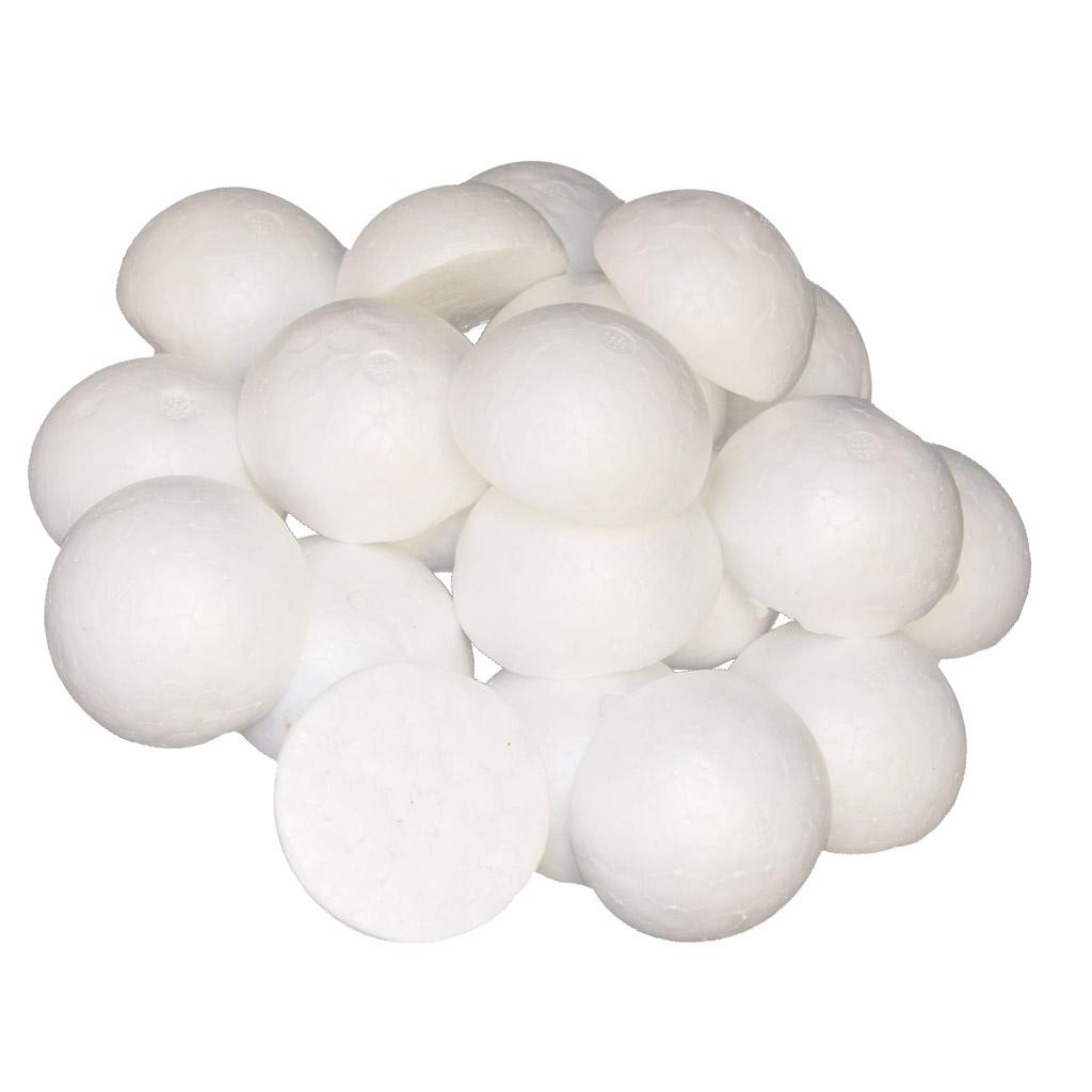 Round White Styrofoam Foam Bal - Art Craft Holiday ulasan dan harga
