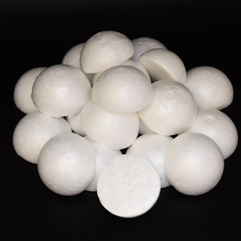 Round White Styrofoam Foam Bal - Art Craft Holiday ulasan dan harga