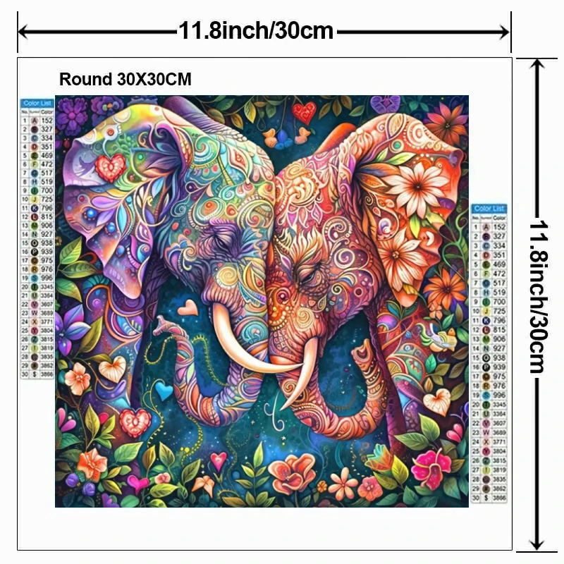 DIY Diamond Painting Kit Anima - Art Craft Elephant ulasan dan harga