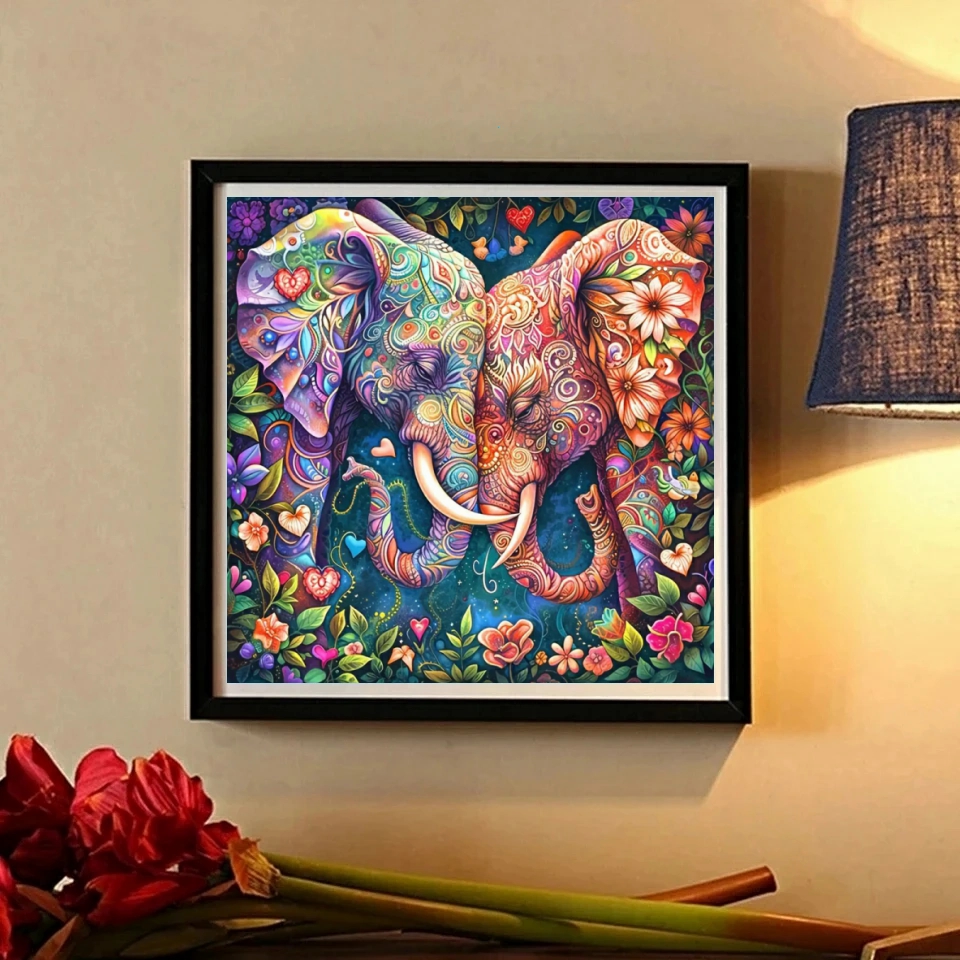DIY Diamond Painting Kit Anima - Art Craft Elephant ulasan dan harga
