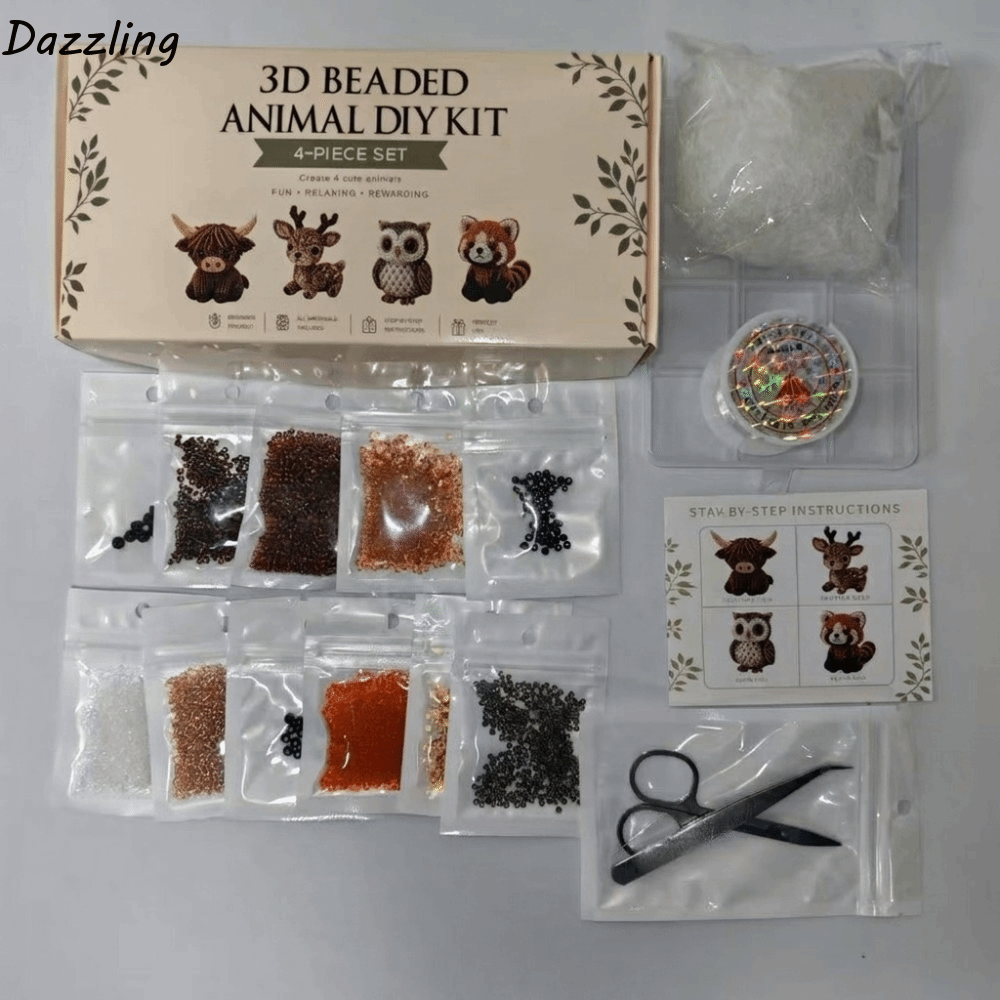 Cute Handmade DIY Animal Bead  - Art Craft Education ulasan dan harga