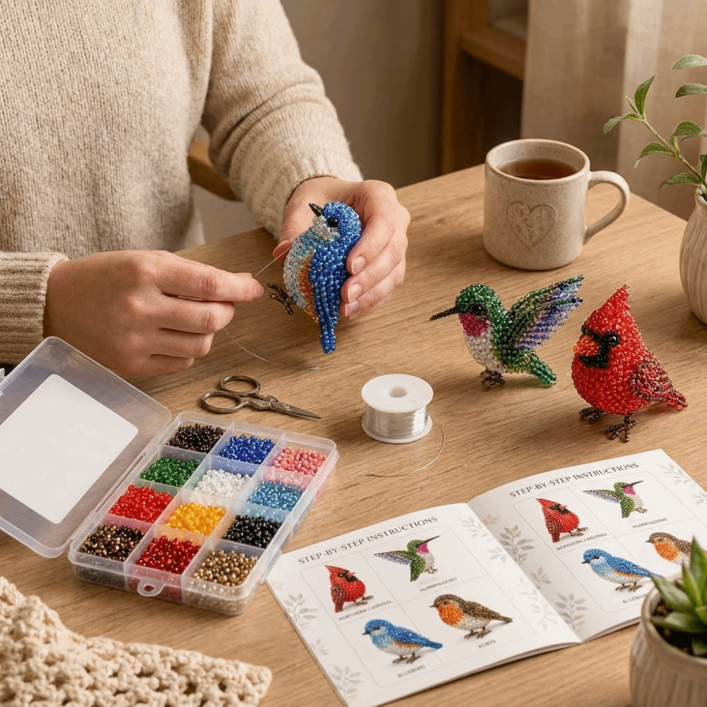 Cute Handmade DIY Animal Bead  - Art Craft Education ulasan dan harga