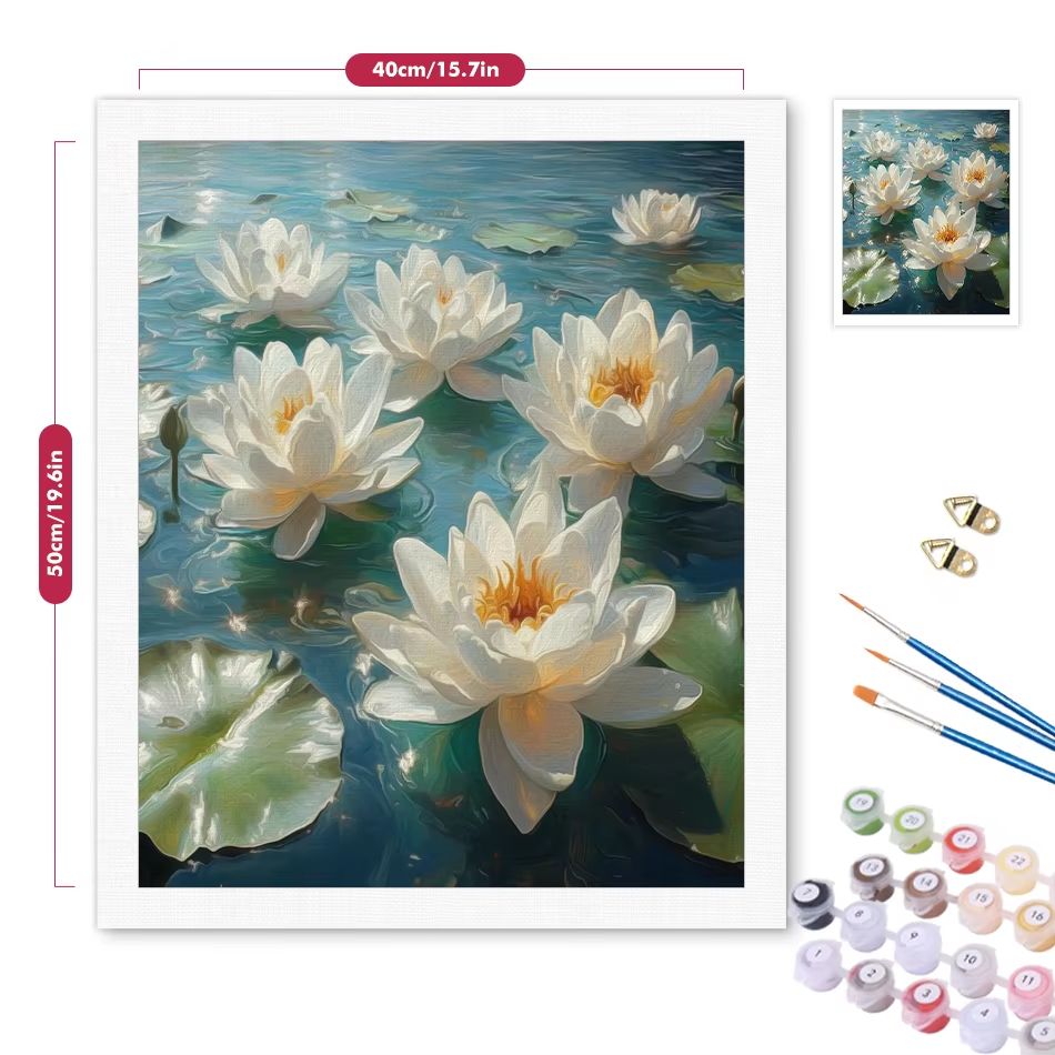 Oil Painting By Numbers Flower - Art Craft Number ulasan dan harga