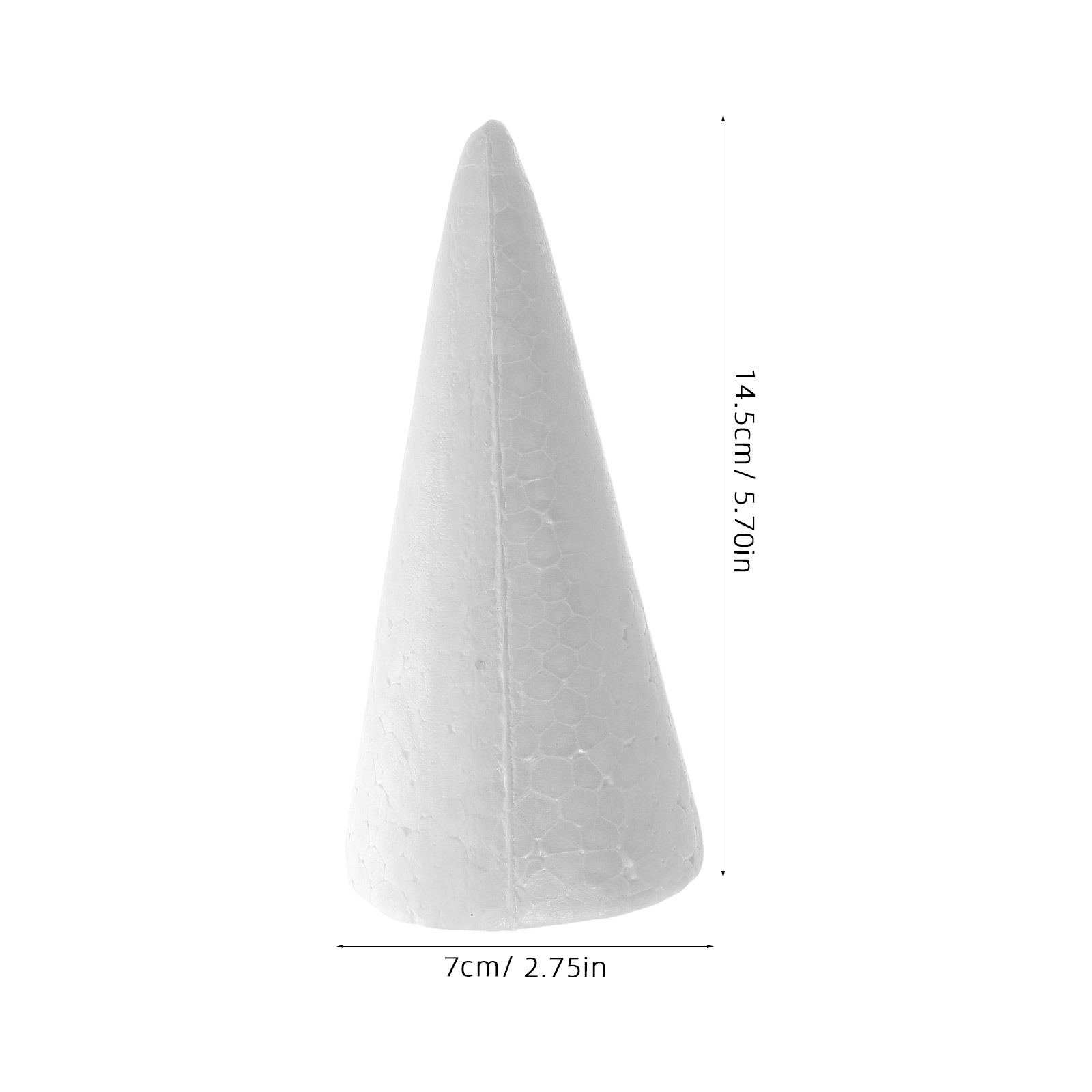 12pcs Foam Cones 15Cm White Di - Art Craft Education ulasan dan harga
